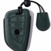 Funda de Llave Inteligente de Cuero Genuino de Ante CGZOWYU