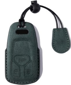 Funda para llave inteligente de piel de gamuza genuina