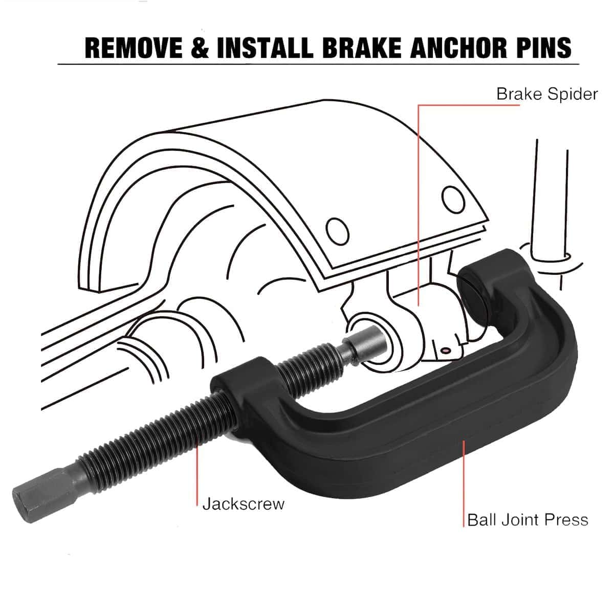 Juego de Prensa de Junta de Rótulas de 21 Piezas MT - Imagen 7
