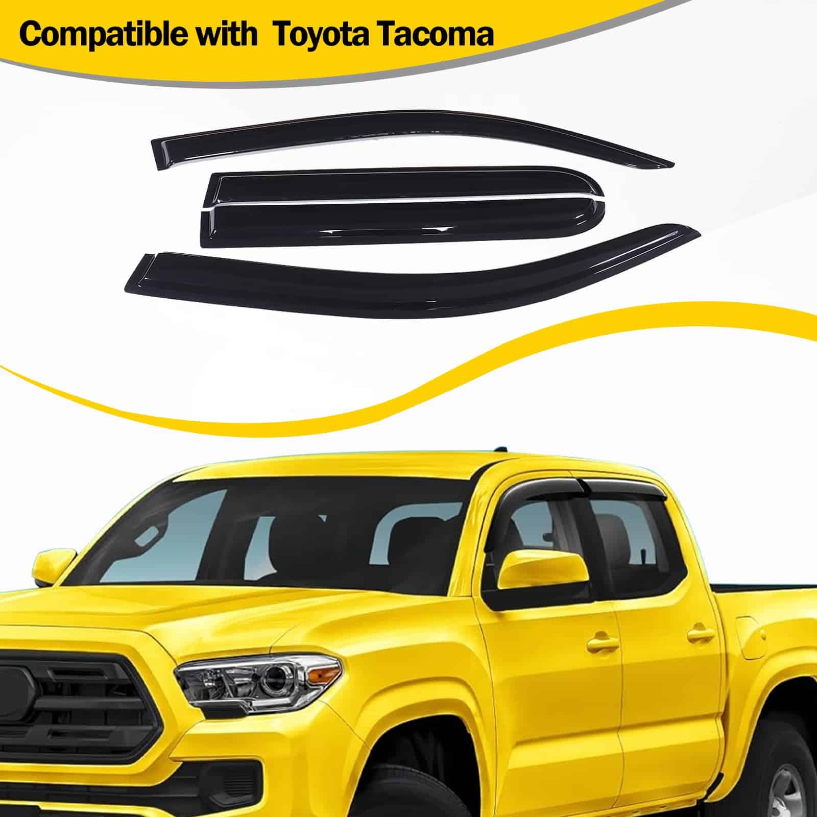 LLKUANG Visera de ventana lateral compatible con Toyota - Imagen 9
