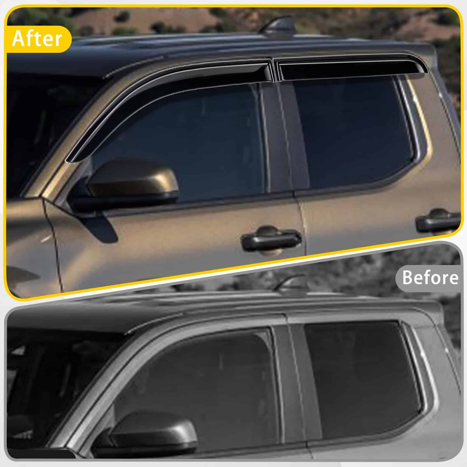 LLKUANG Visera de ventana lateral compatible con Toyota - Imagen 8
