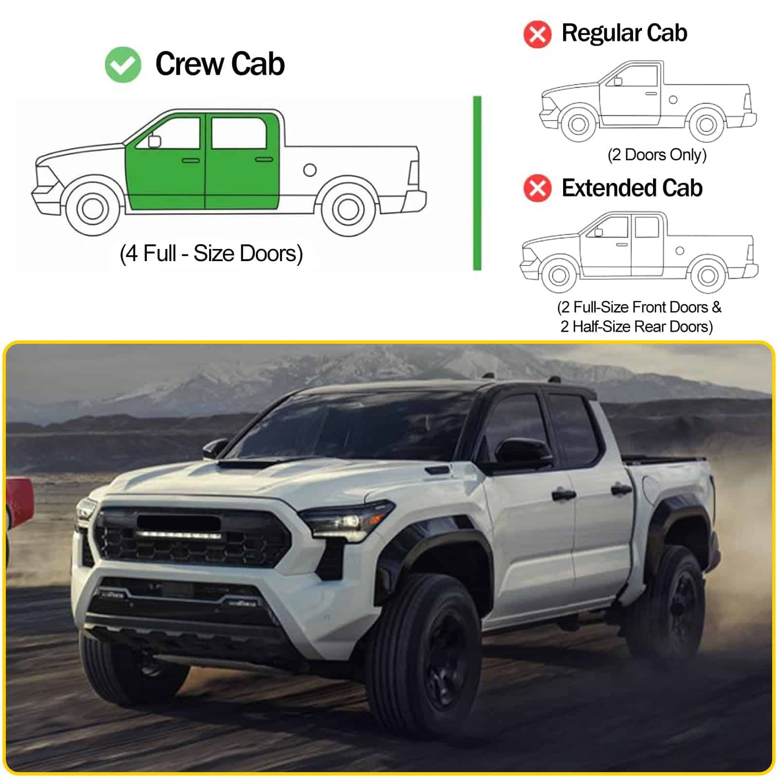 LLKUANG Visera de ventana lateral compatible con Toyota - Imagen 4