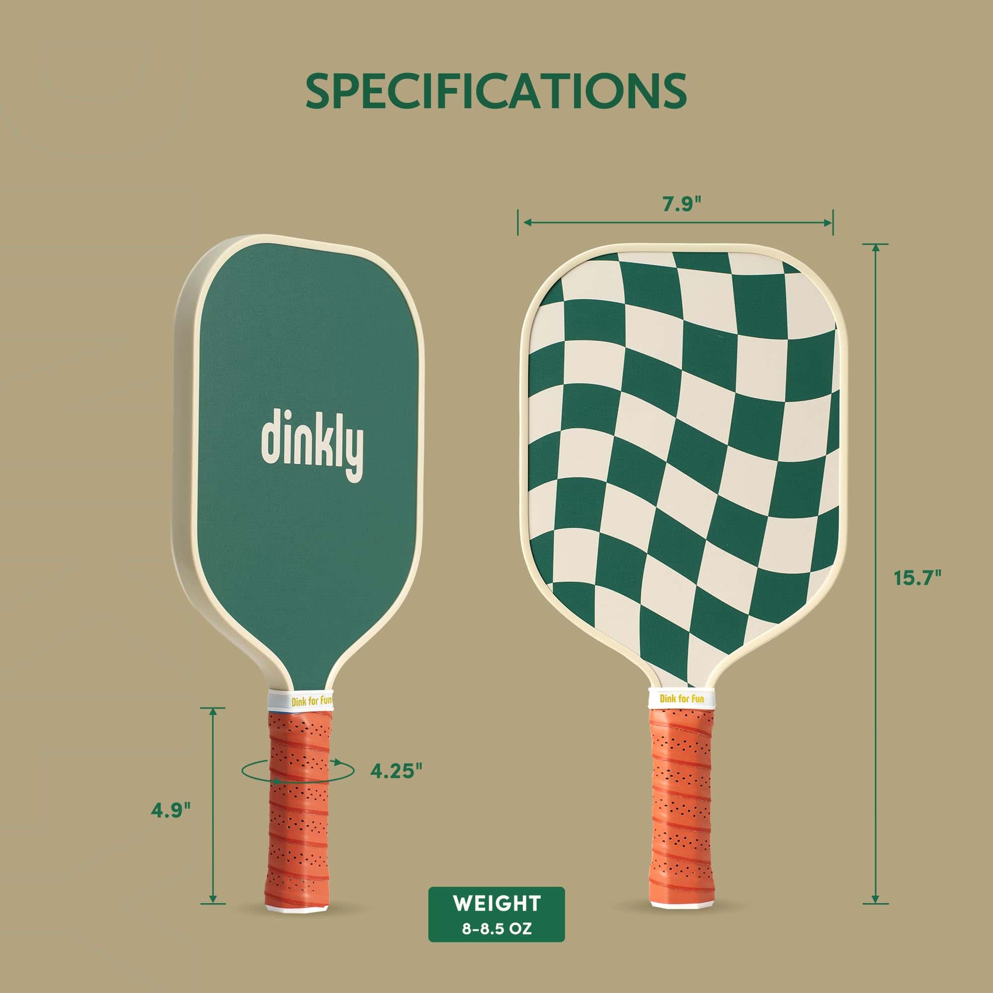Paletas de Pickleball Dinkly Set de 2 - Paleta de - Imagen 5