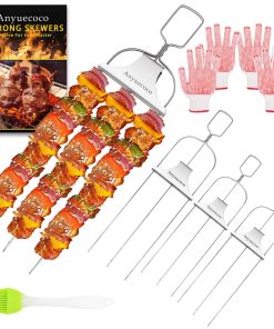 Brochetas de Barbacoa para Asar, Paquete de 4 Unidades de