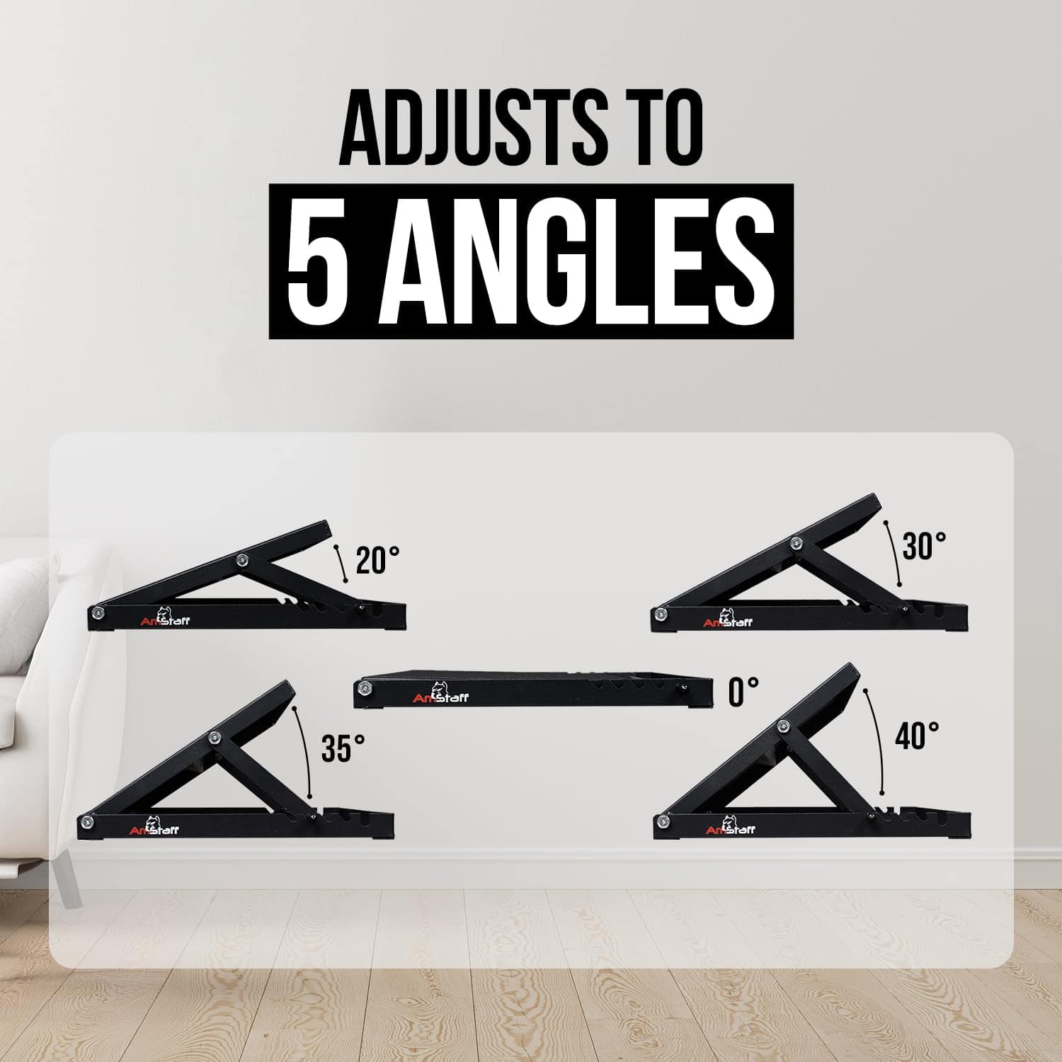 Tablero de Inclinación Ajustable para Sentadillas Amstaff - Imagen 4