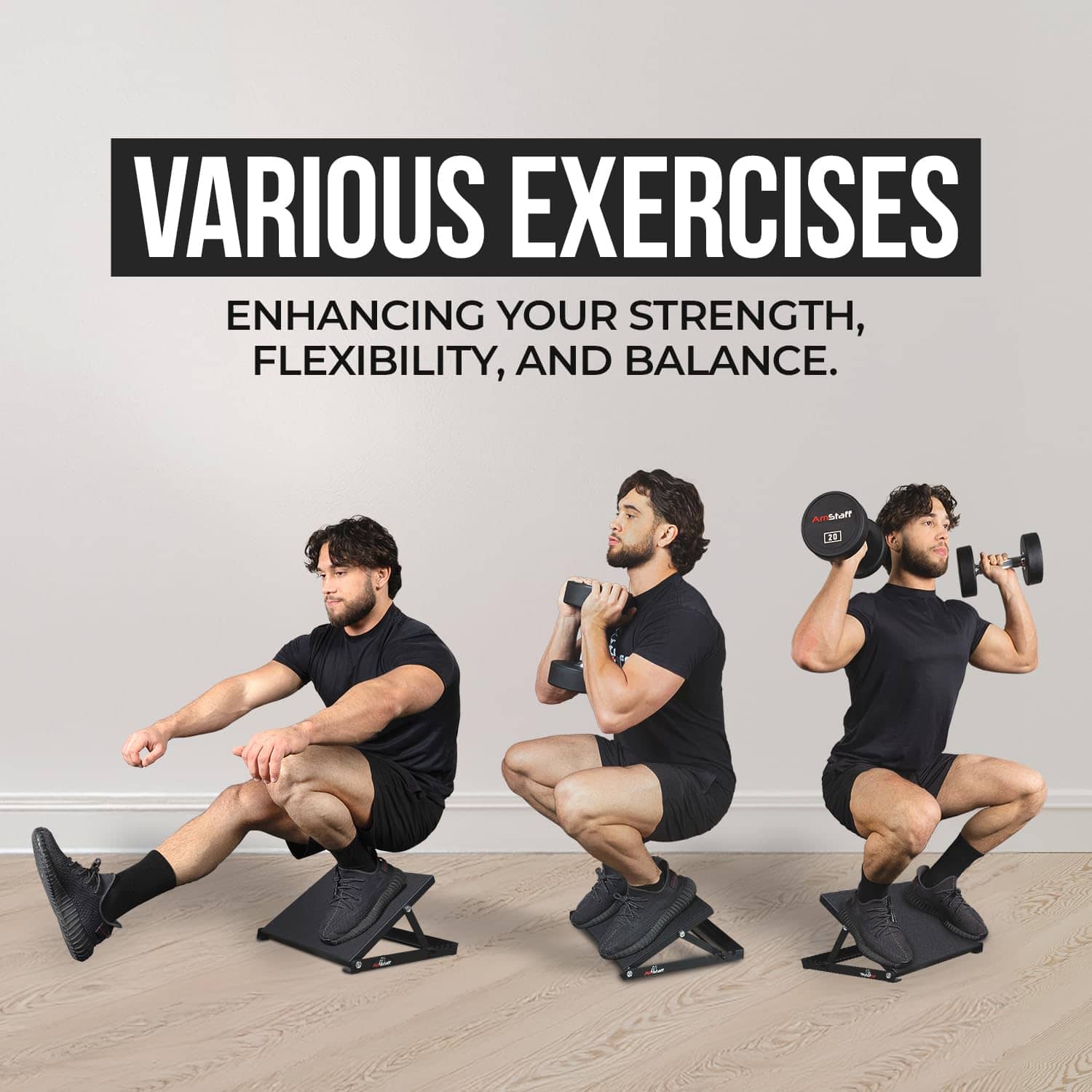 Tablero de Inclinación Ajustable para Sentadillas Amstaff - Imagen 6