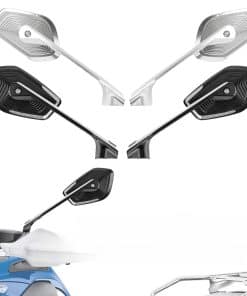 Espejos retrovisores ajustables de aluminio para accesorios