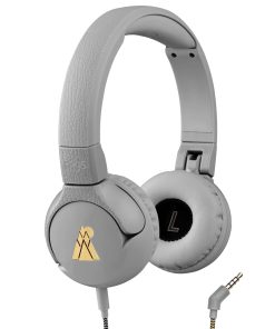 Audífonos con cable POGS para niños | The -Gris