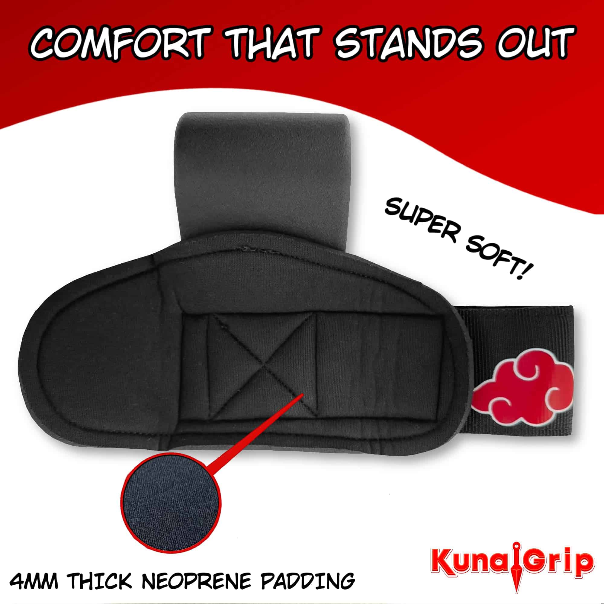 Kunaigrip Ganchos de Levantamiento de Pesas de Anime (Par) - Imagen 6