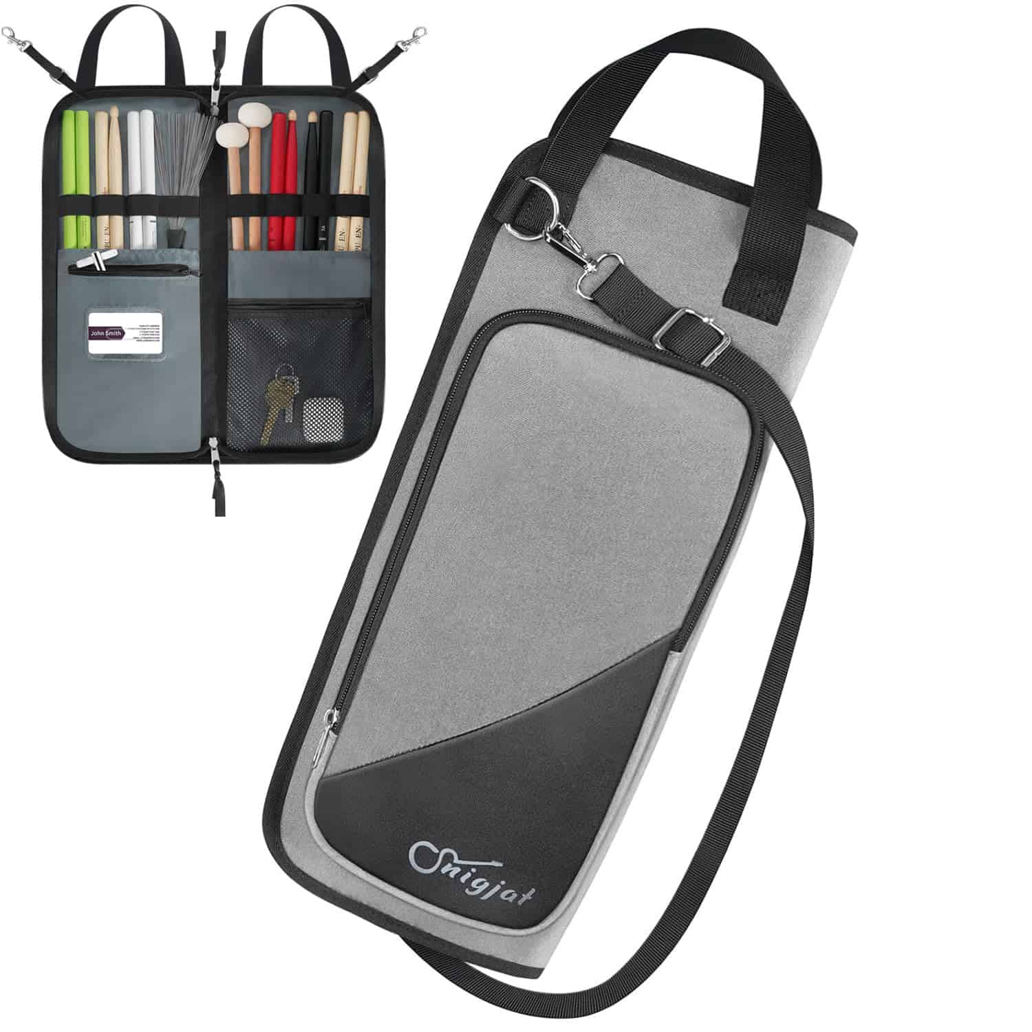 Bolsa de Baquetas SNIGJAT con Correa de Hombro Cruzada,