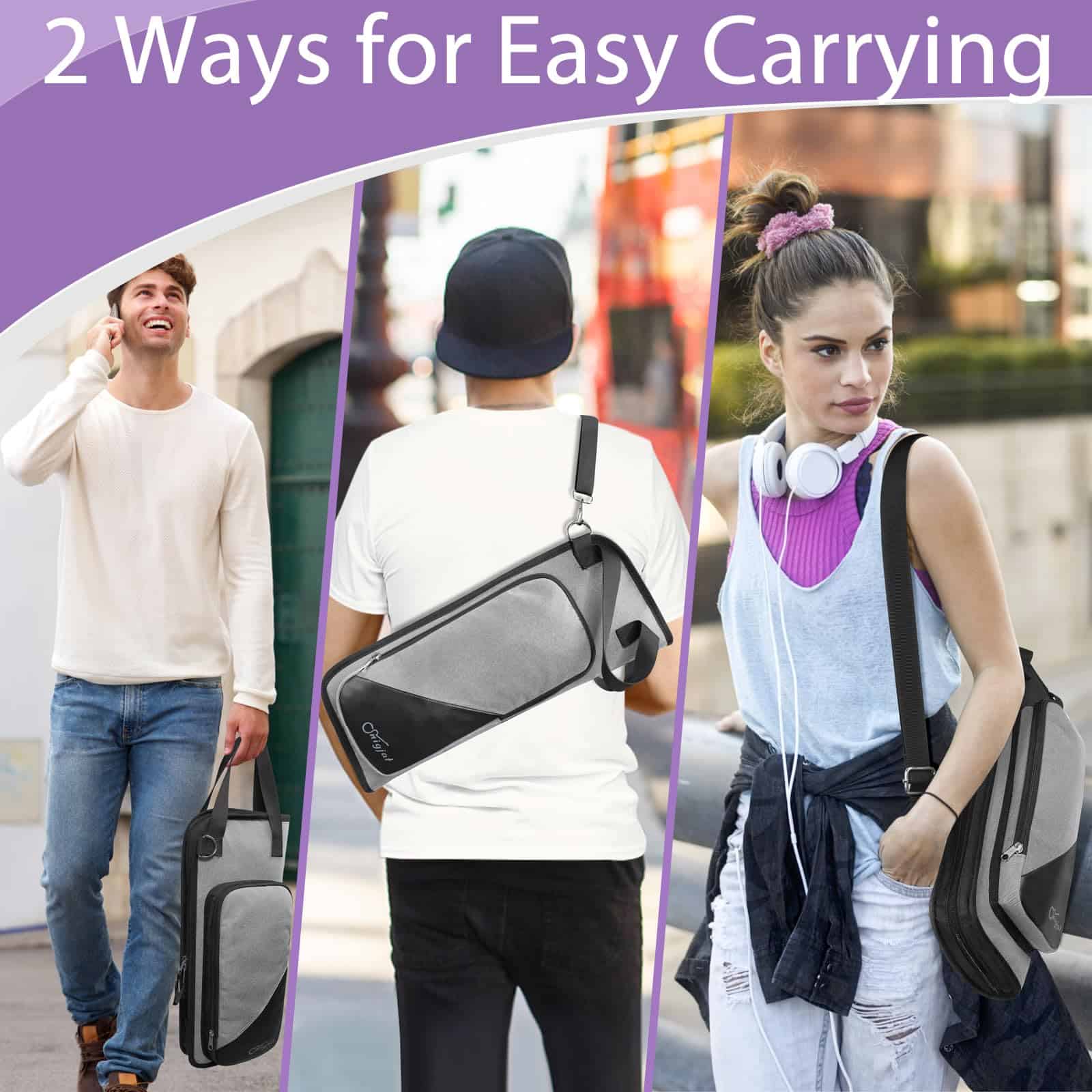 Bolsa de Baquetas SNIGJAT con Correa de Hombro Cruzada, - Imagen 6