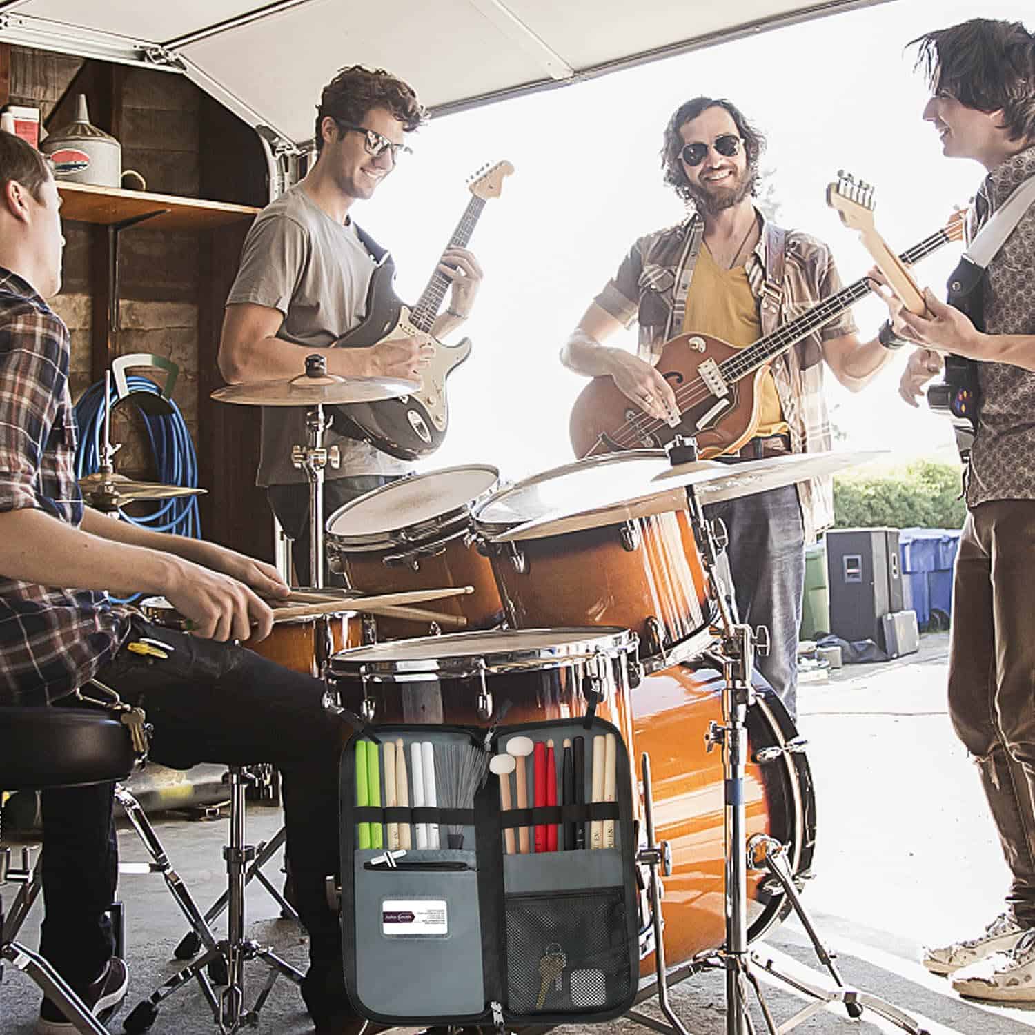 Bolsa de Baquetas SNIGJAT con Correa de Hombro Cruzada, - Imagen 7