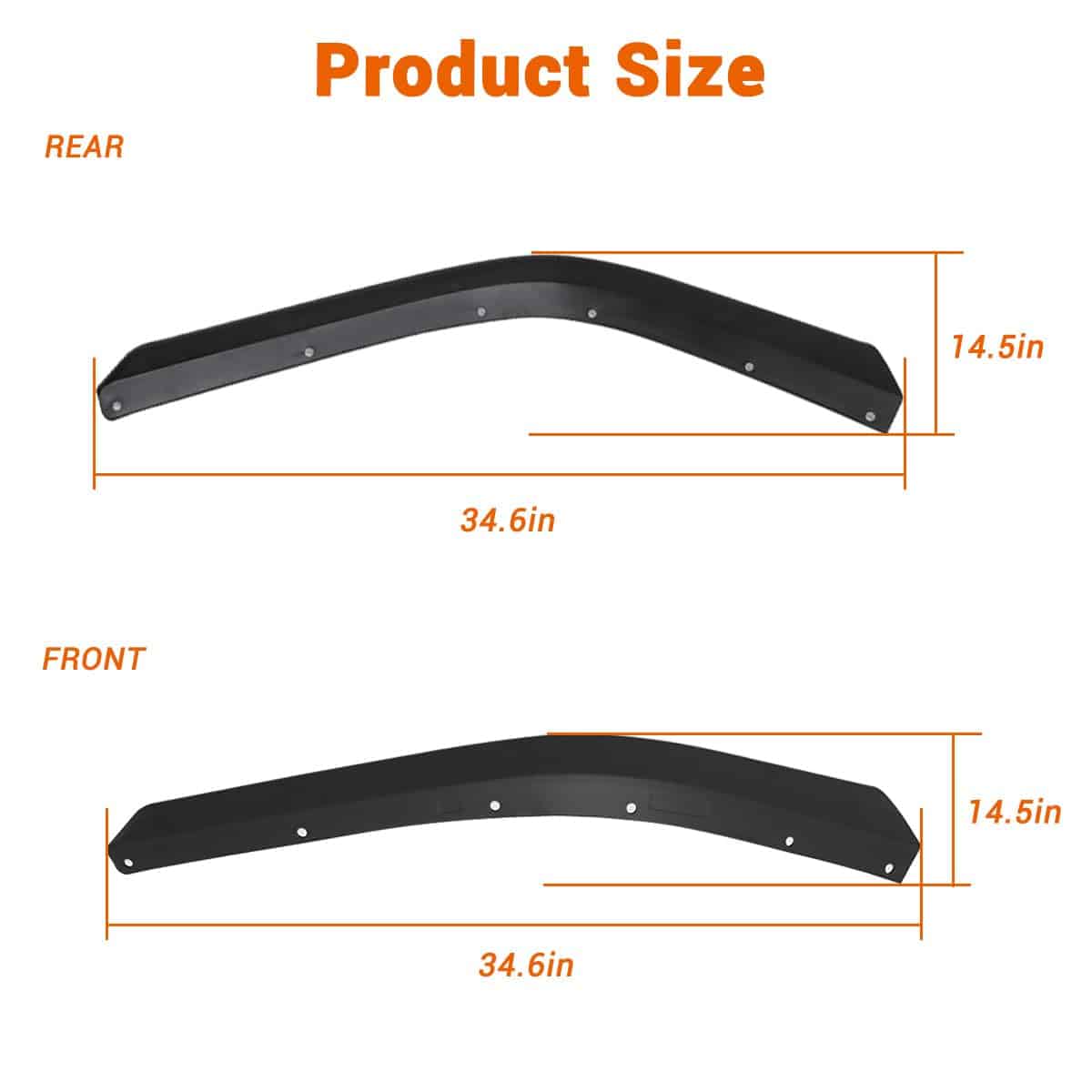 Juego de Defensas Delanteras y Traseras Compatibles Con - Imagen 7