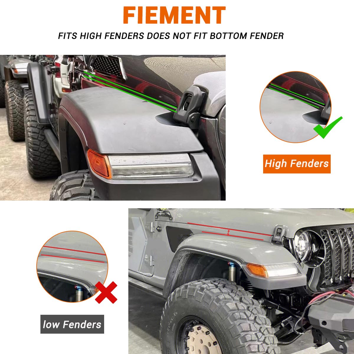Juego de Defensas Delanteras y Traseras Compatibles Con - Imagen 6