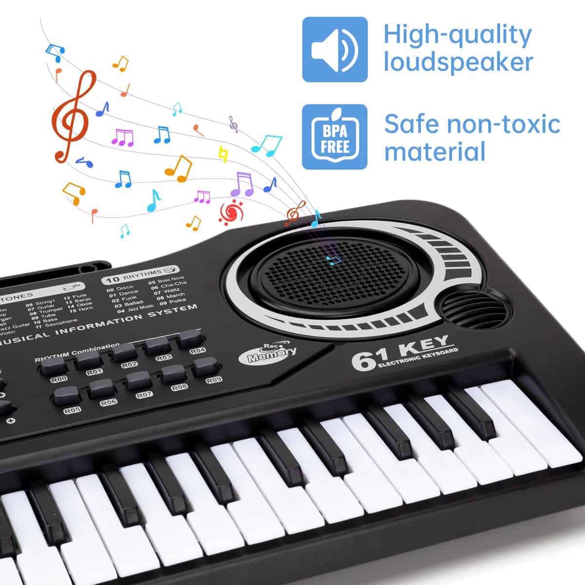 Piano de 61 Teclas para Niños, Juguete de Música - Imagen 6