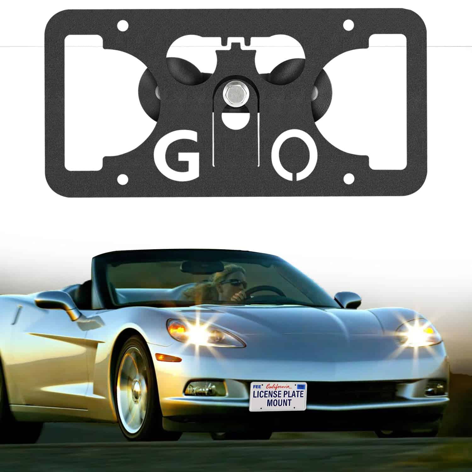 Soporte de matrícula delantera para parachoques frontal