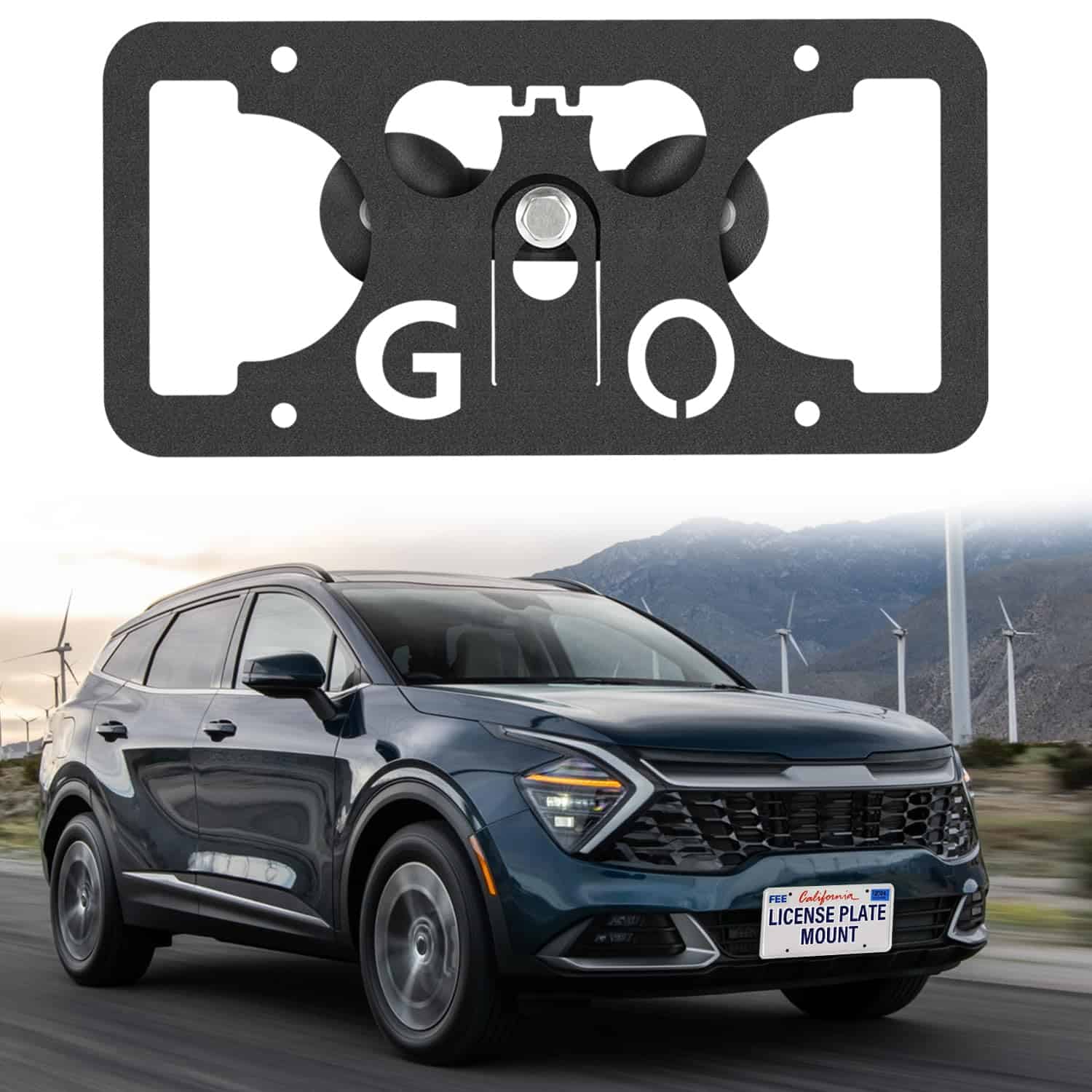 Soporte de matrícula delantera para parachoques compatible