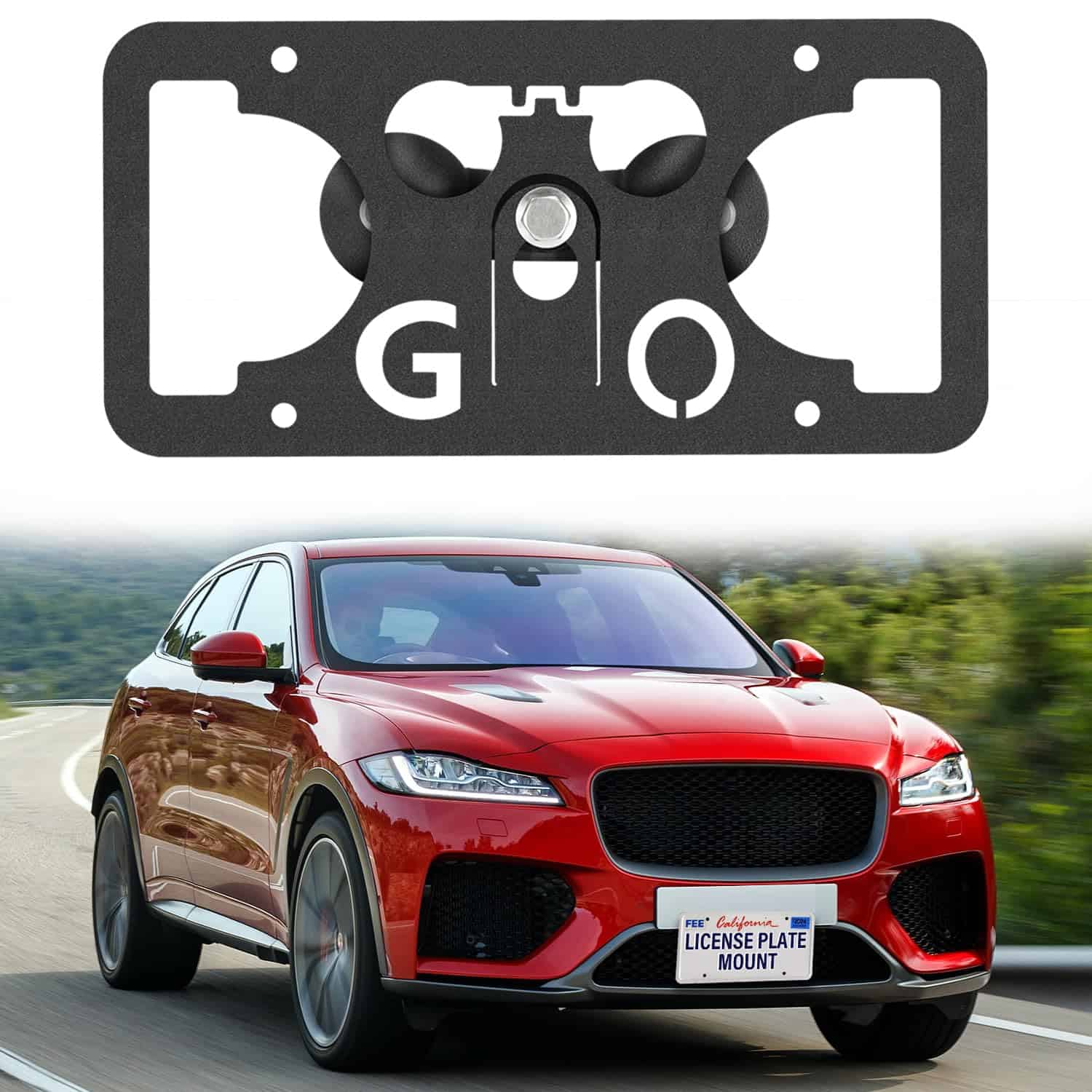 Soporte para placa de matrícula delantera compatible con