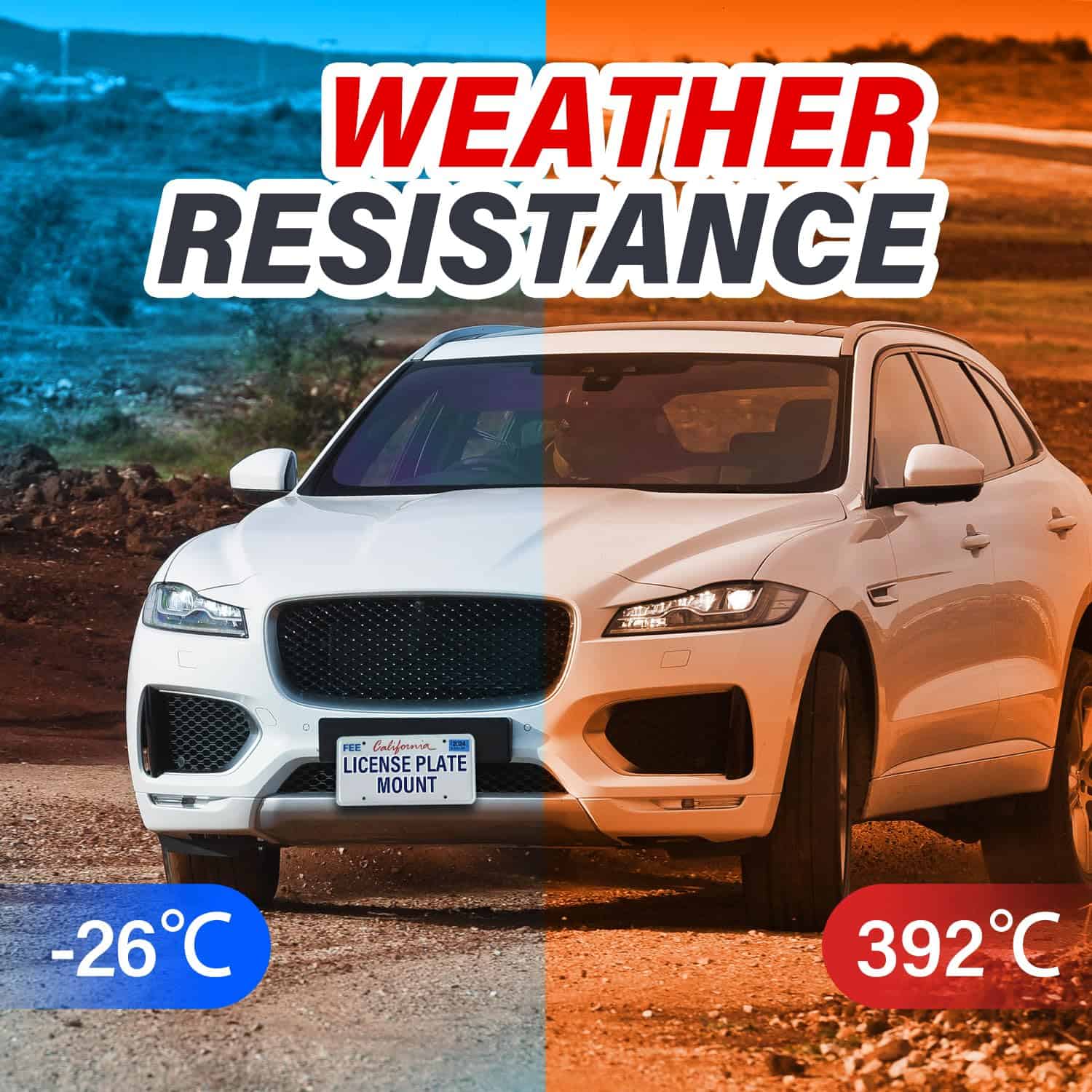 Soporte para placa de matrícula delantera compatible con - Imagen 5