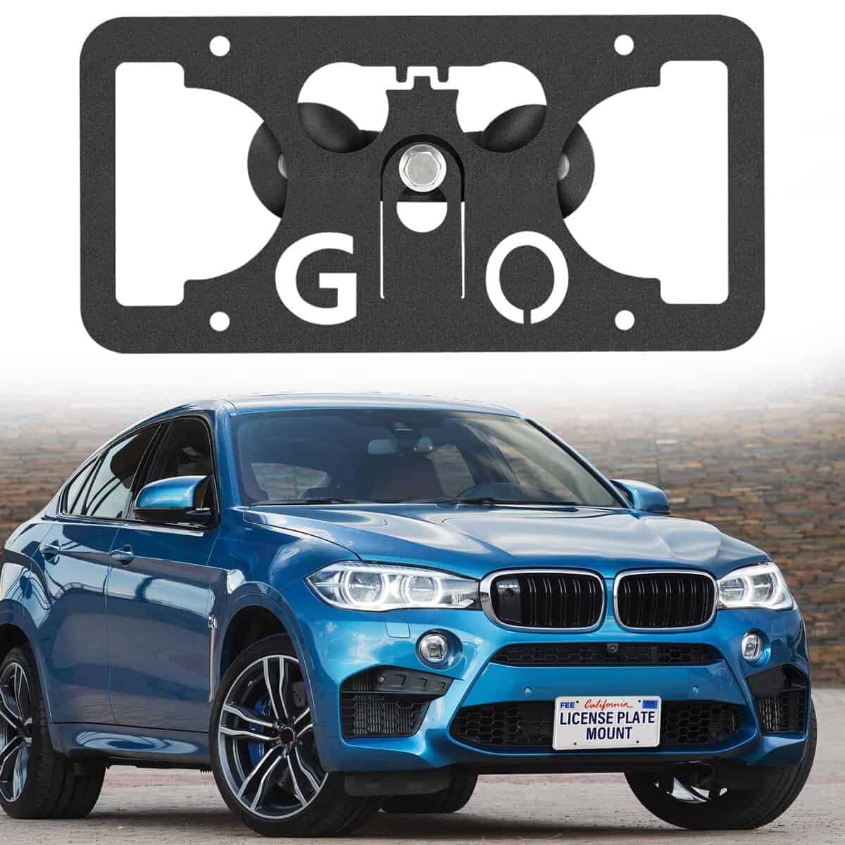 Soporte de placa de matrícula para montaje en -rforación