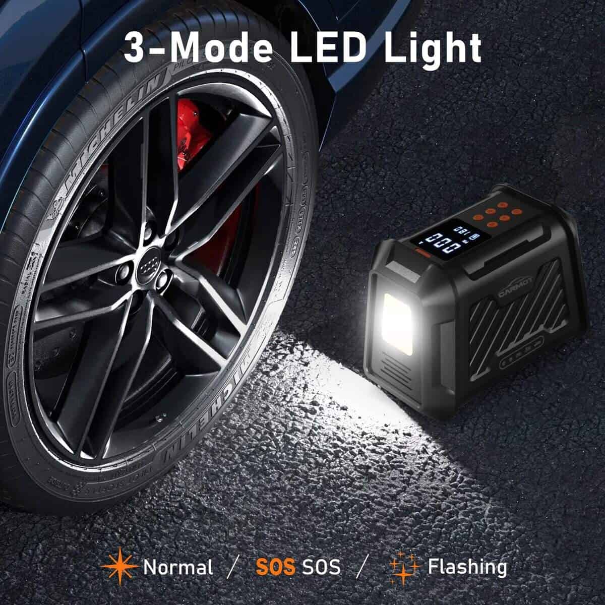 Inflador de Llantas Carmot Portátil para Automóvil, - Imagen 6