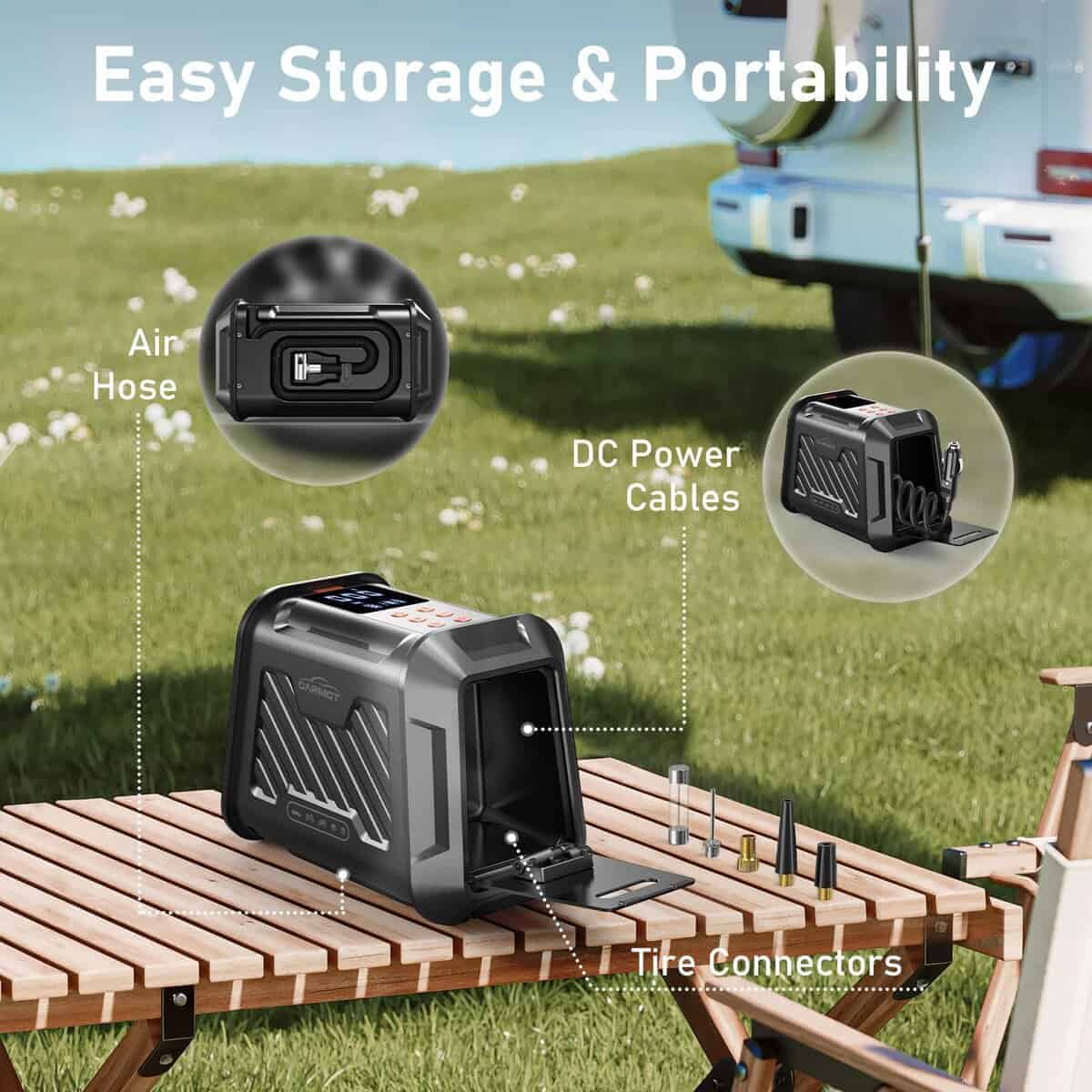Inflador de Llantas Carmot Portátil para Automóvil, - Imagen 9