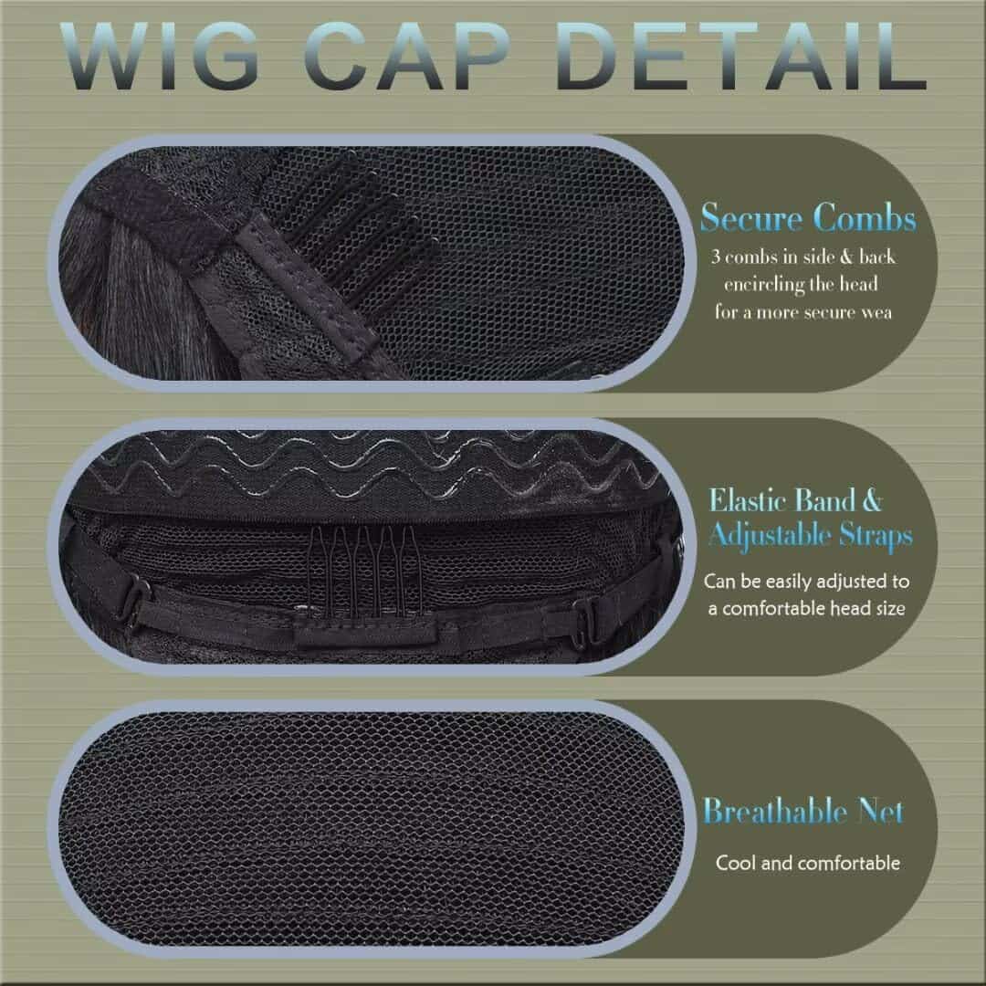 Pelucas de Cabello Humano Aliesencia Highlight Bob con - Imagen 8