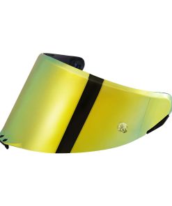 Visera de casco JQF Gear para casco de -Cromo Dorado