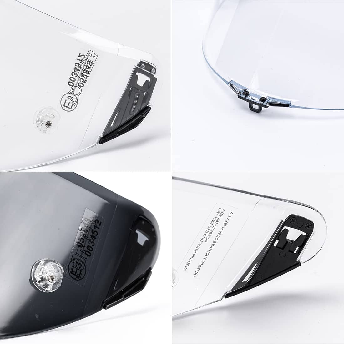 Visera de casco JQF Gear para casco de -Cromo Dorado - Imagen 9