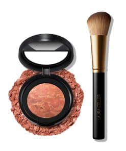 Rubor nacarado horizonte playero + brocha angular (09