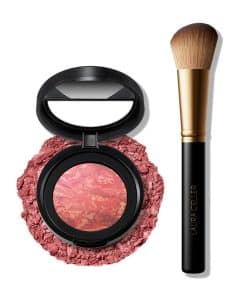 Rubor y resaltador marmolizado Borla Angulada Laura Geller