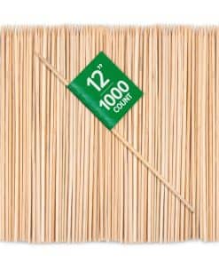 12" Brochetas de Bambú (Paquete de 1000) - Resistentes para