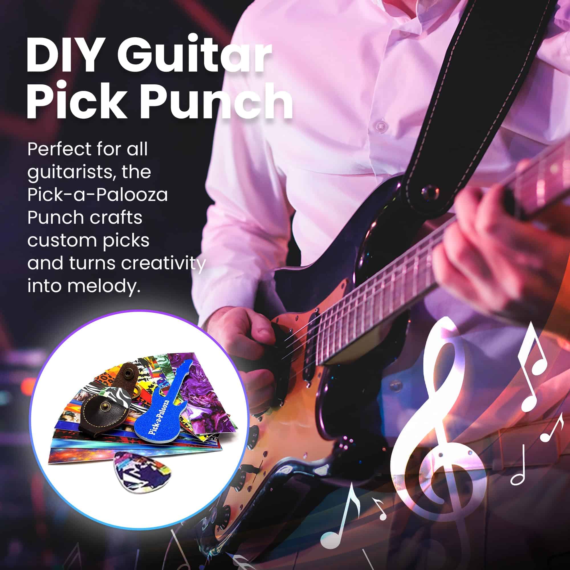 Pick-a-Palooza DIY Guitar Picks Punch Mega Pack - -Azul con - Imagen 3