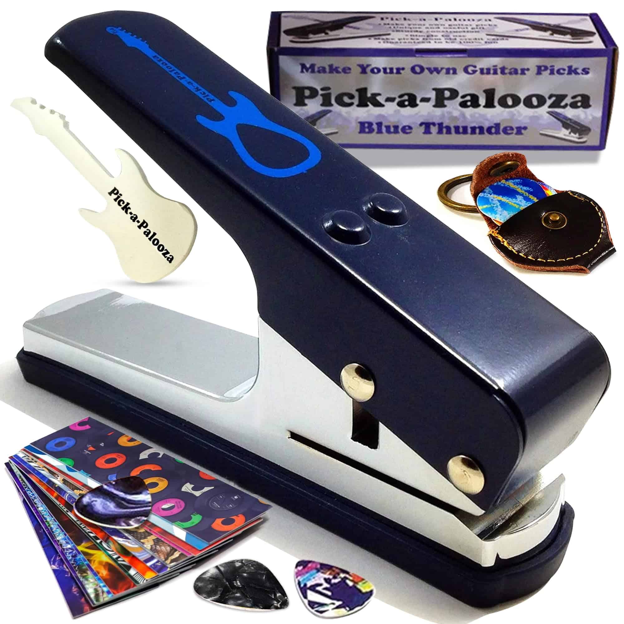Pick-a-Palooza DIY Guitar Picks Punch Mega Pack - -Azul con