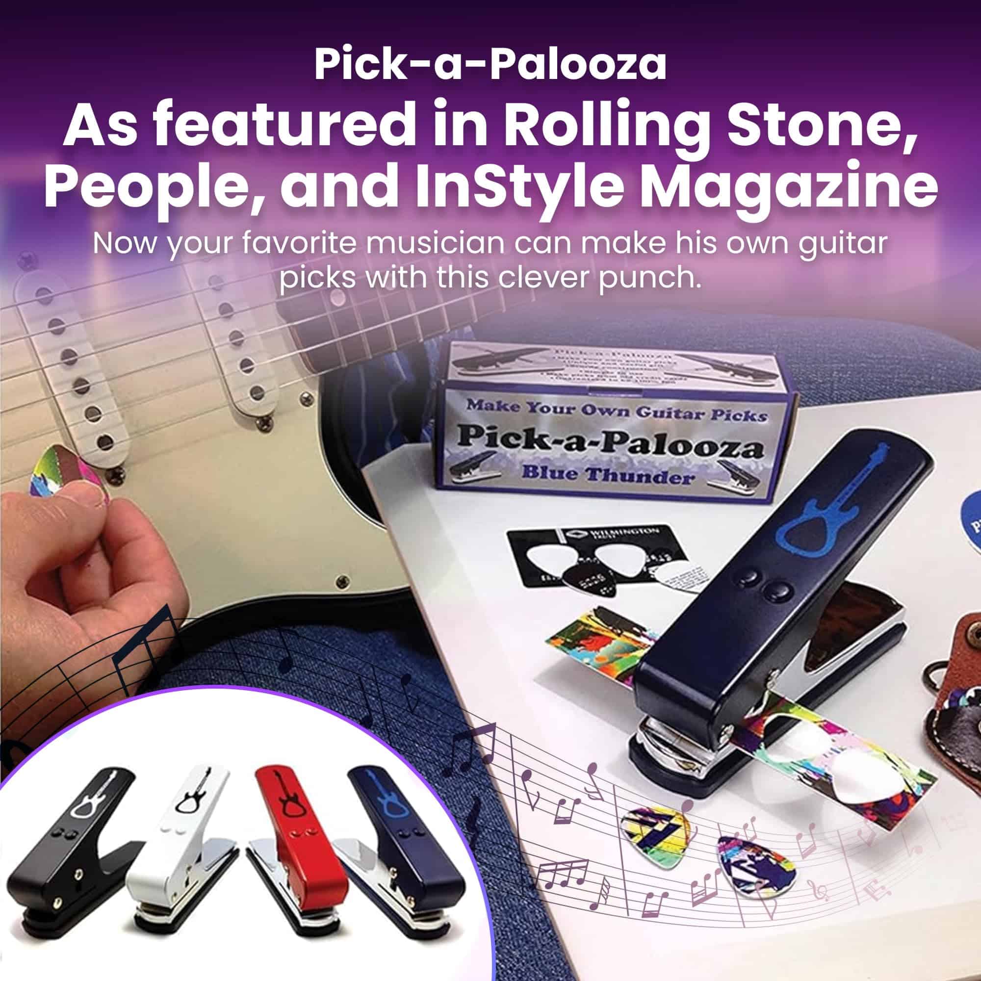 Pick-a-Palooza DIY Guitar Picks Punch Mega Pack - -Azul con - Imagen 6