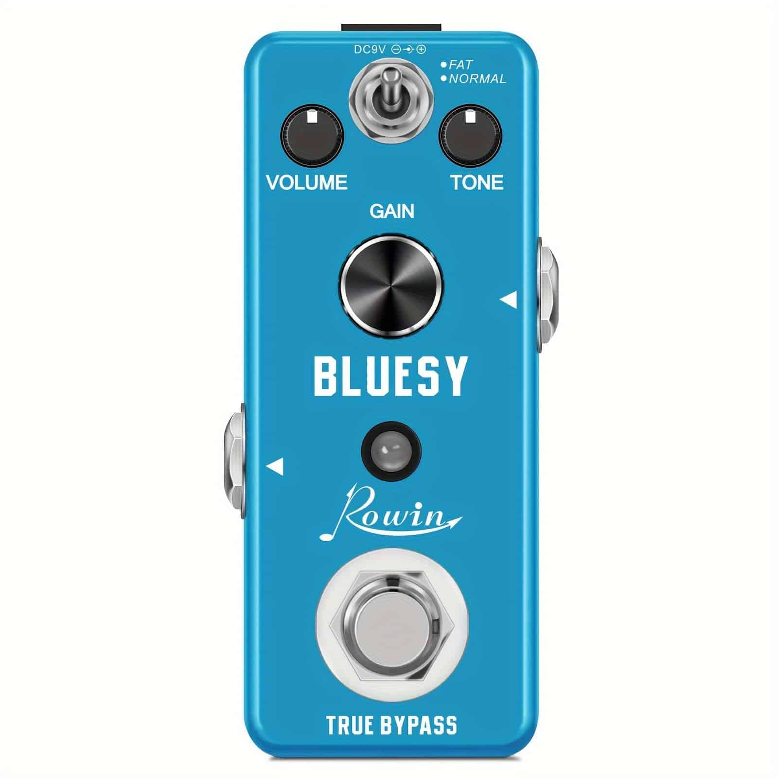 Pedal de Distorsión Rowin Bluesy: Overdrive Vintage con