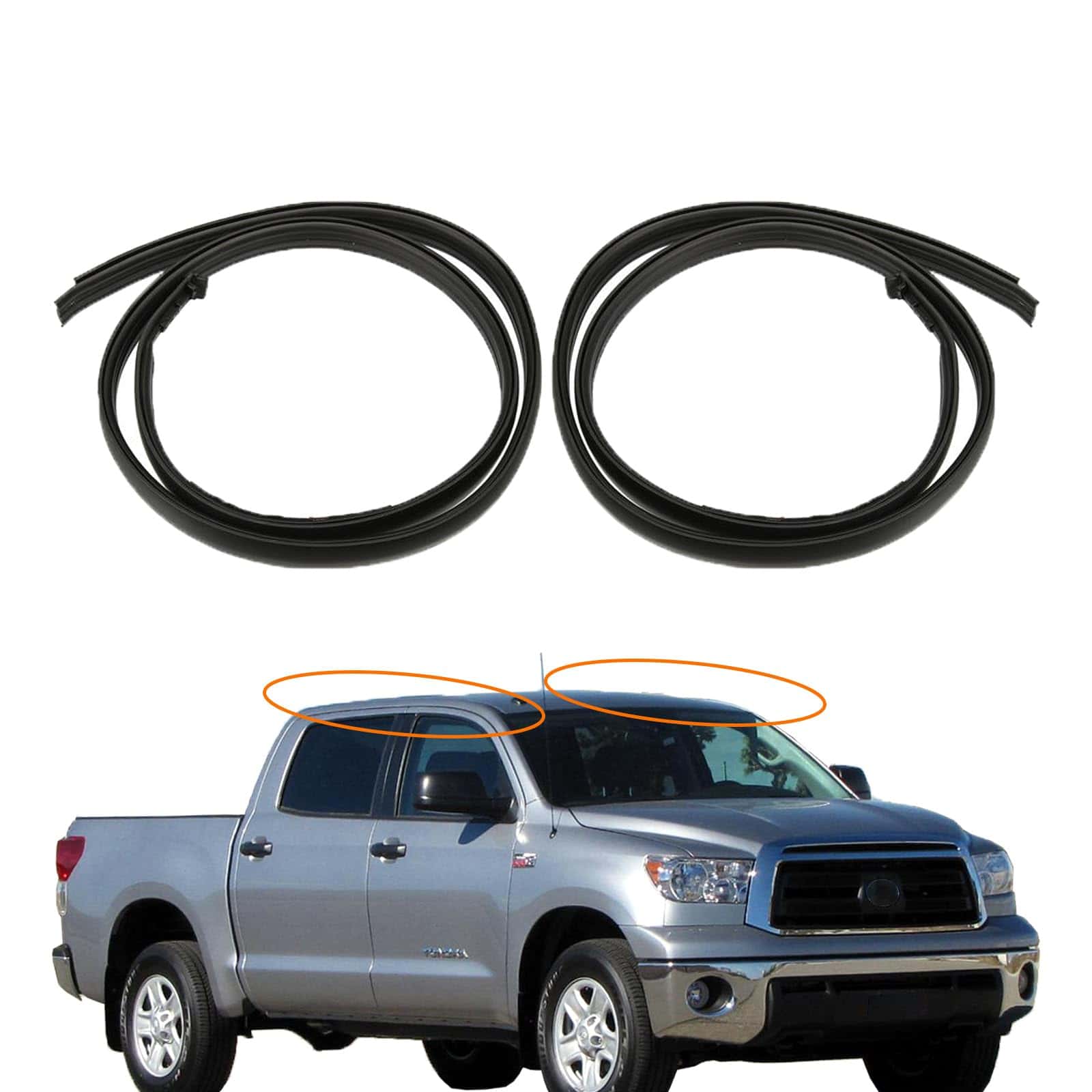 MIYIMORE 2Pcs Moldura de goteo de techo de ajuste a prueba