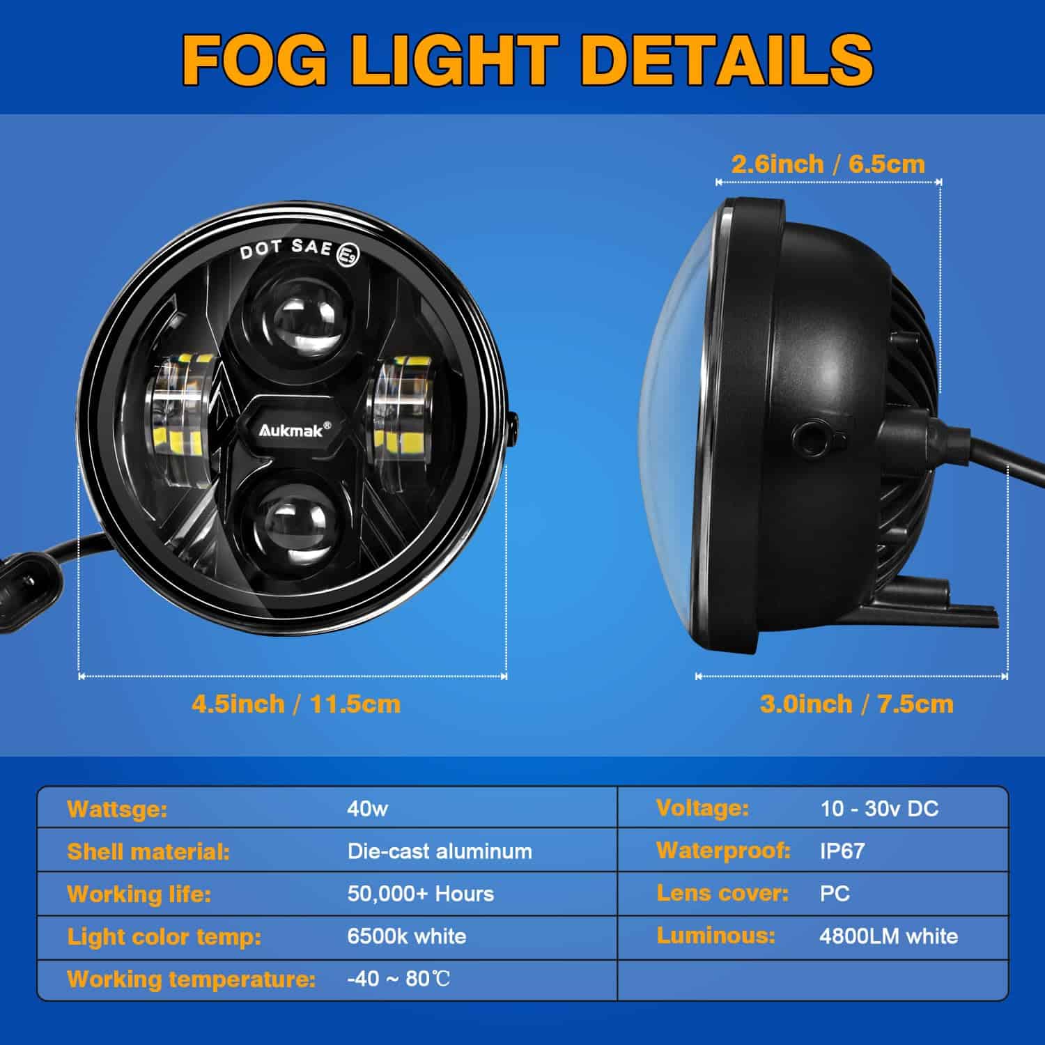 Luces LED para Niebla Actualizadas Compatibles con Tacoma - Imagen 3