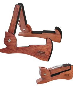 Soporte de guitarra plegable MUSO, madera -Madera de rosa
