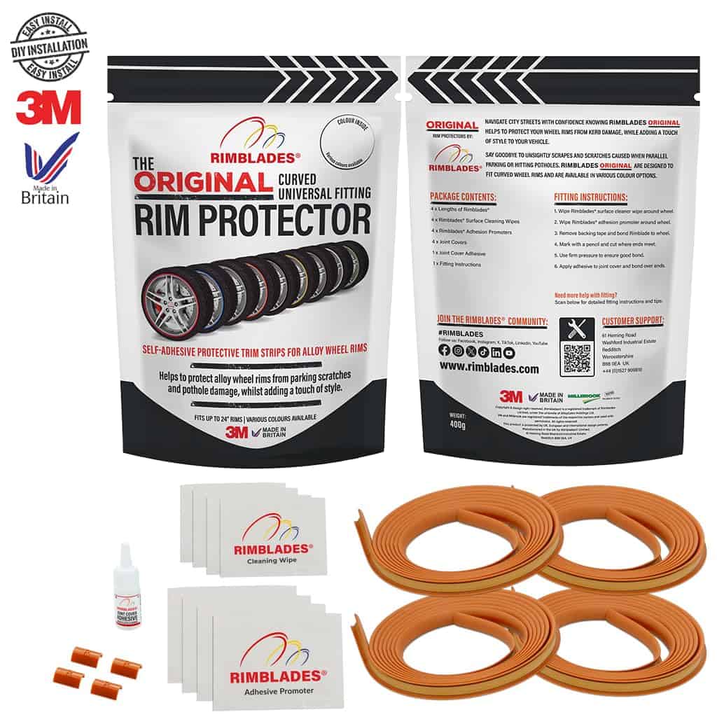 Rimblades Original Protector de Llantas de Aleación Naranja - Imagen 3