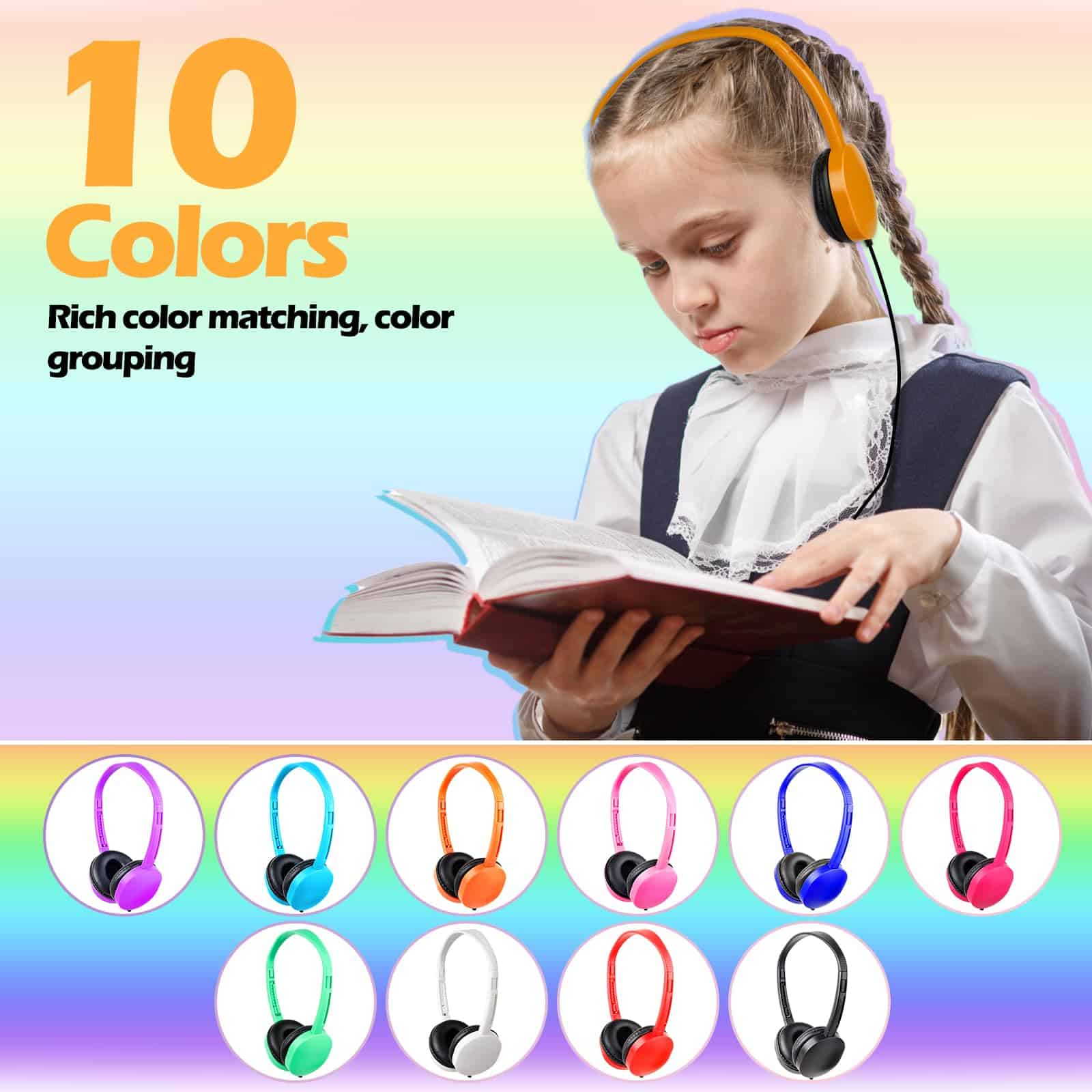 Audífonos para Niños a Granel 30 Piezas para Salones de - Imagen 7