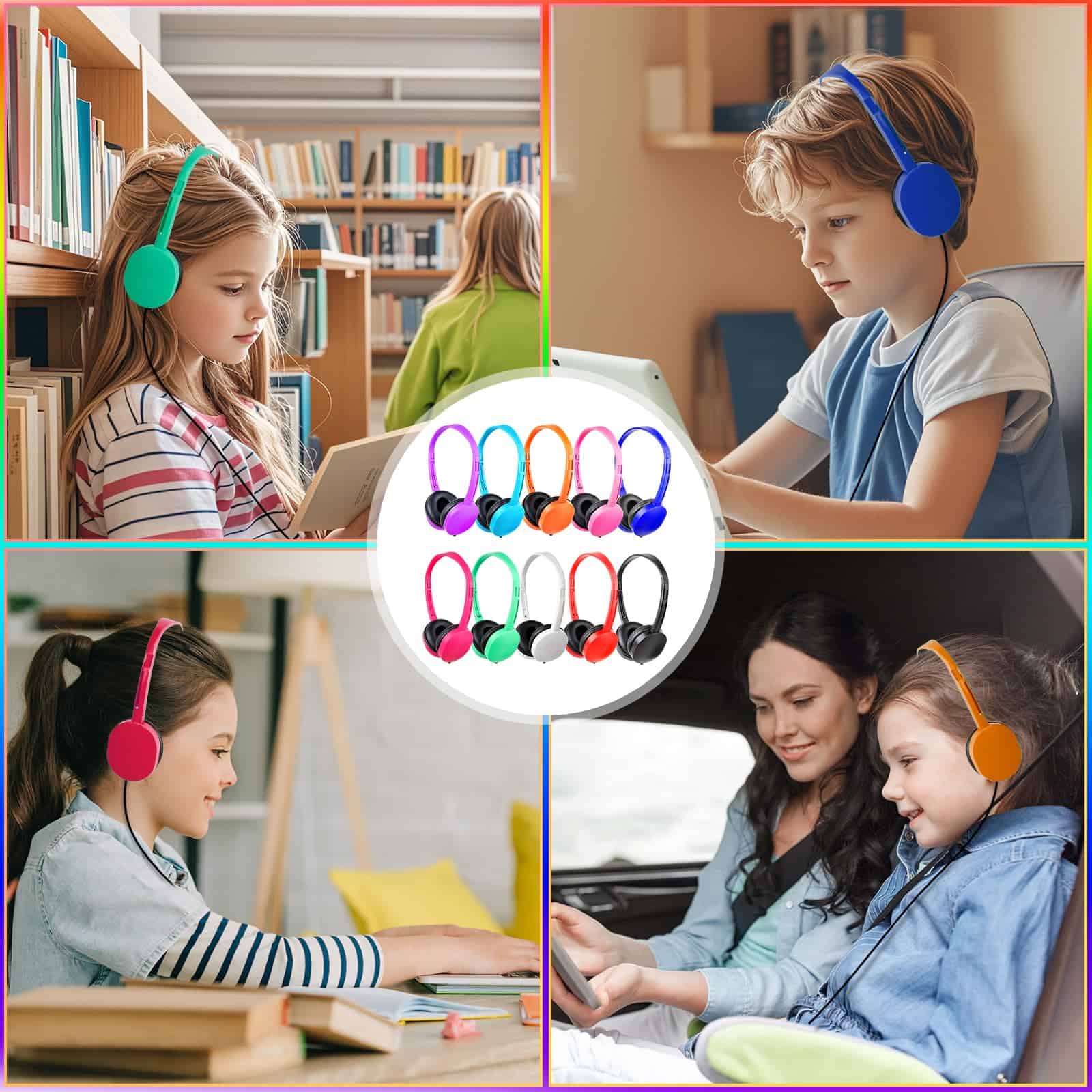 Audífonos para Niños a Granel 30 Piezas para Salones de - Imagen 8