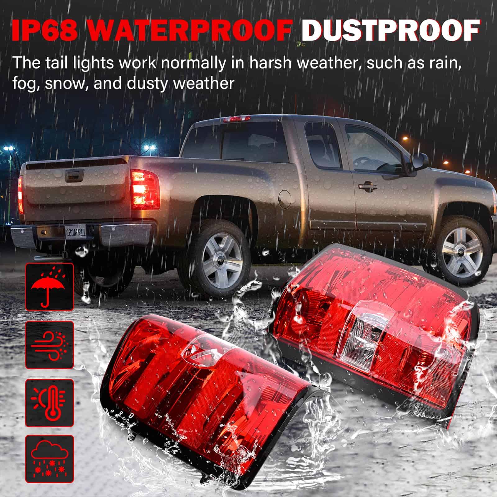 SHINEHOME Conjunto de Luces Traseras para Chevy Silverado - Imagen 10