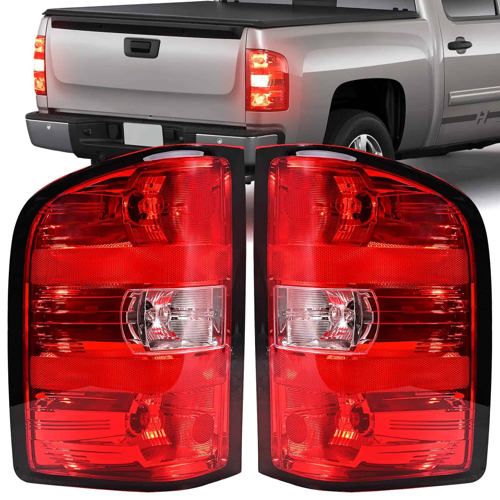 SHINEHOME Conjunto de Luces Traseras para Chevy Silverado