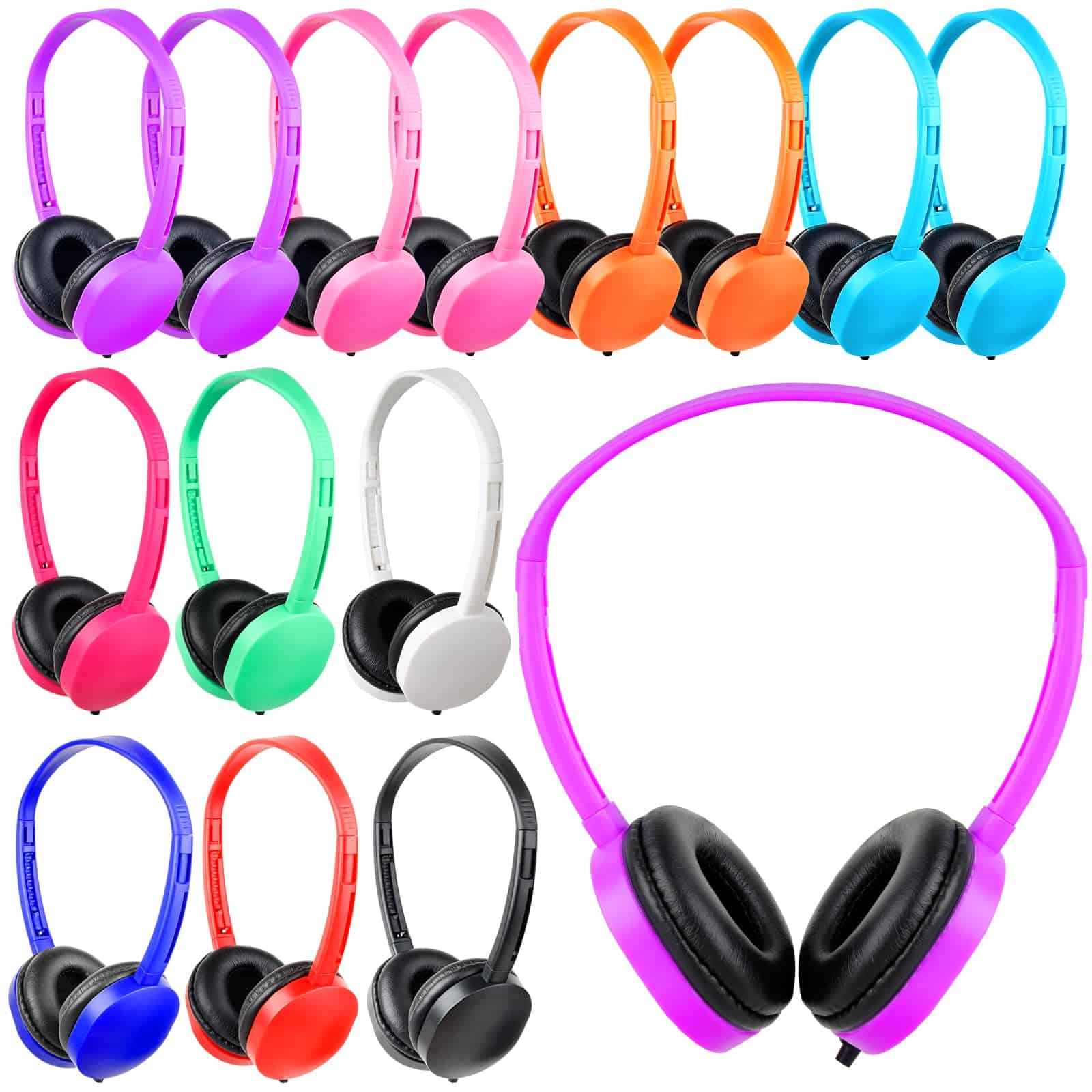 Audífonos para Niños a Granel 30 Piezas para Salones de