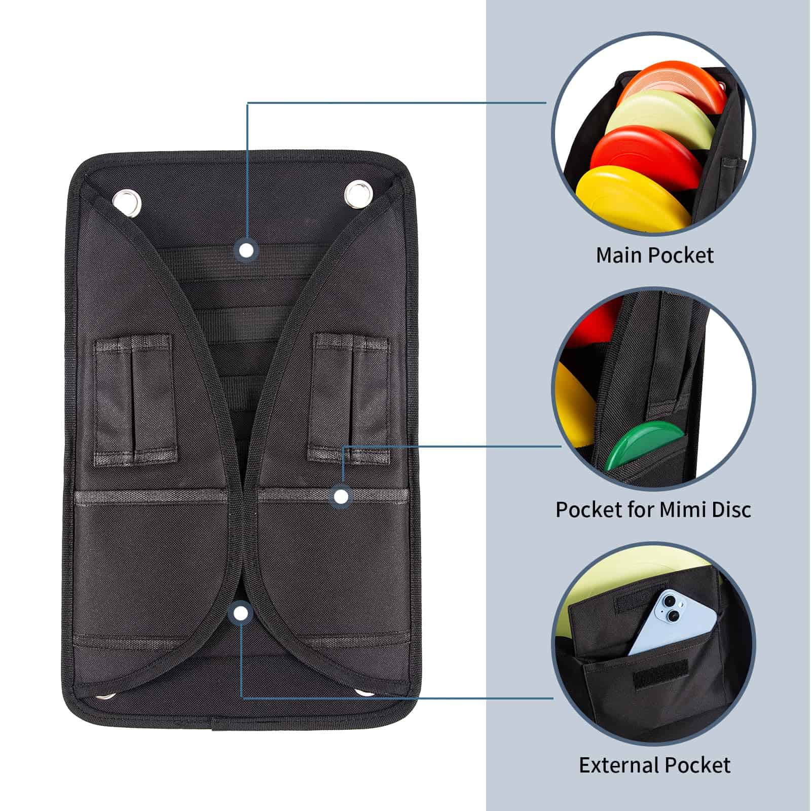 Bolsa para accesorios de Disc Golf - Almacenamiento para - Imagen 5