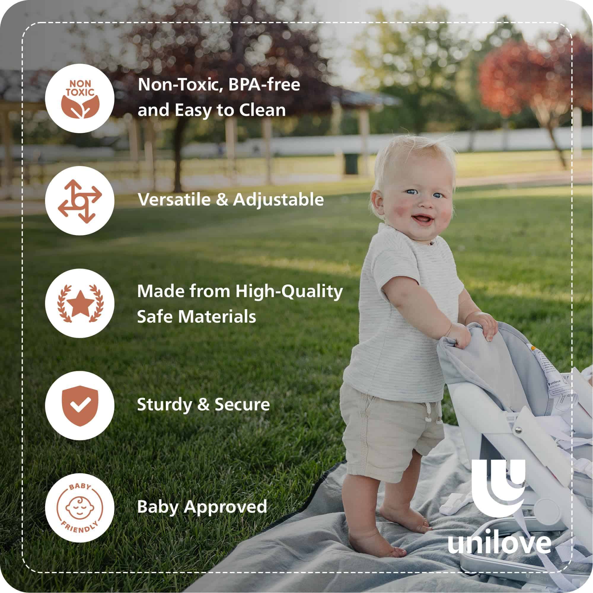 Silla alta de viaje 3 en 1 Feed Me Go para bebés y niños - Imagen 7