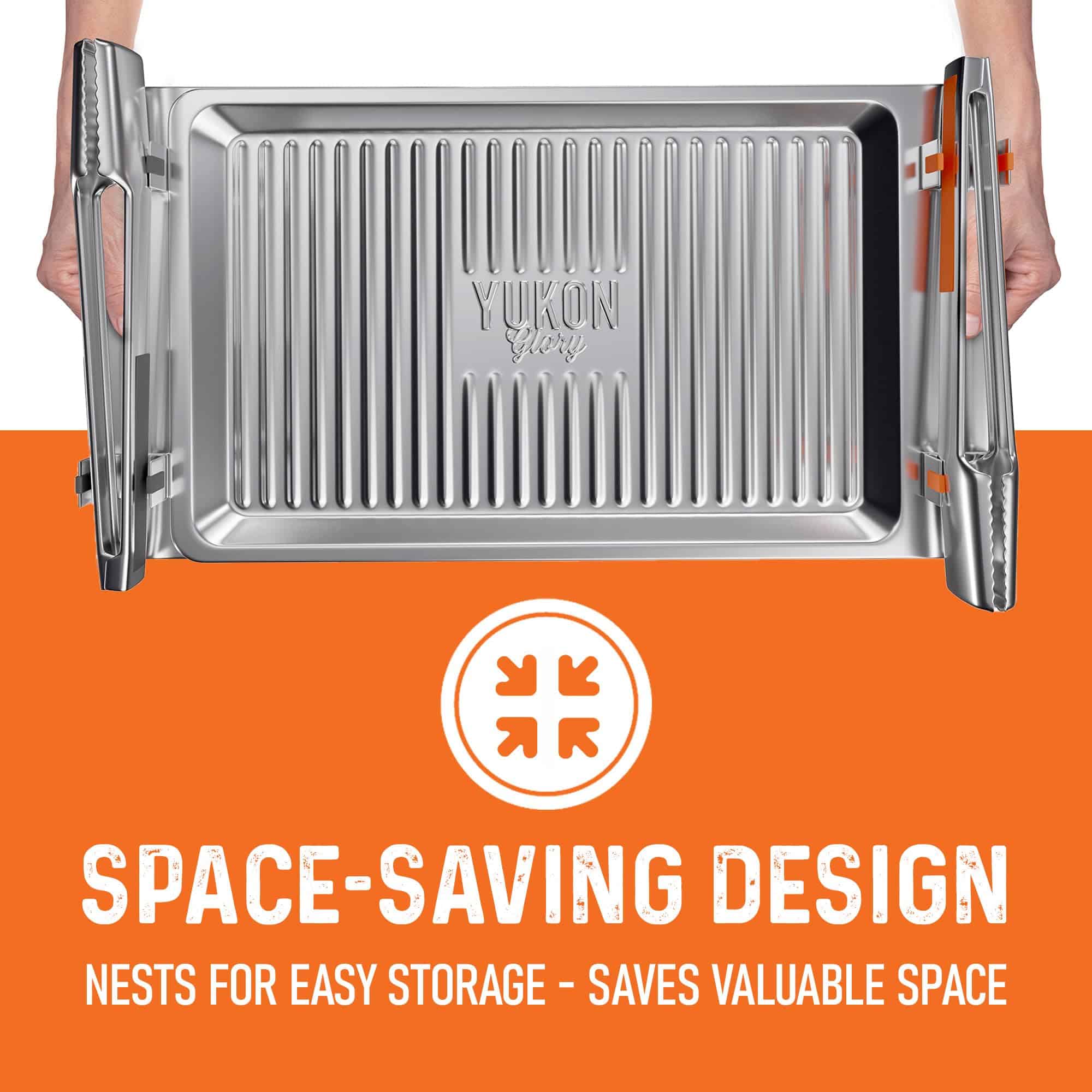 Set de Bandejas para Barbacoa Yukon Glory con Pinzas | - Imagen 6