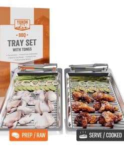 Set de Bandejas para Barbacoa Yukon Glory con Pinzas |