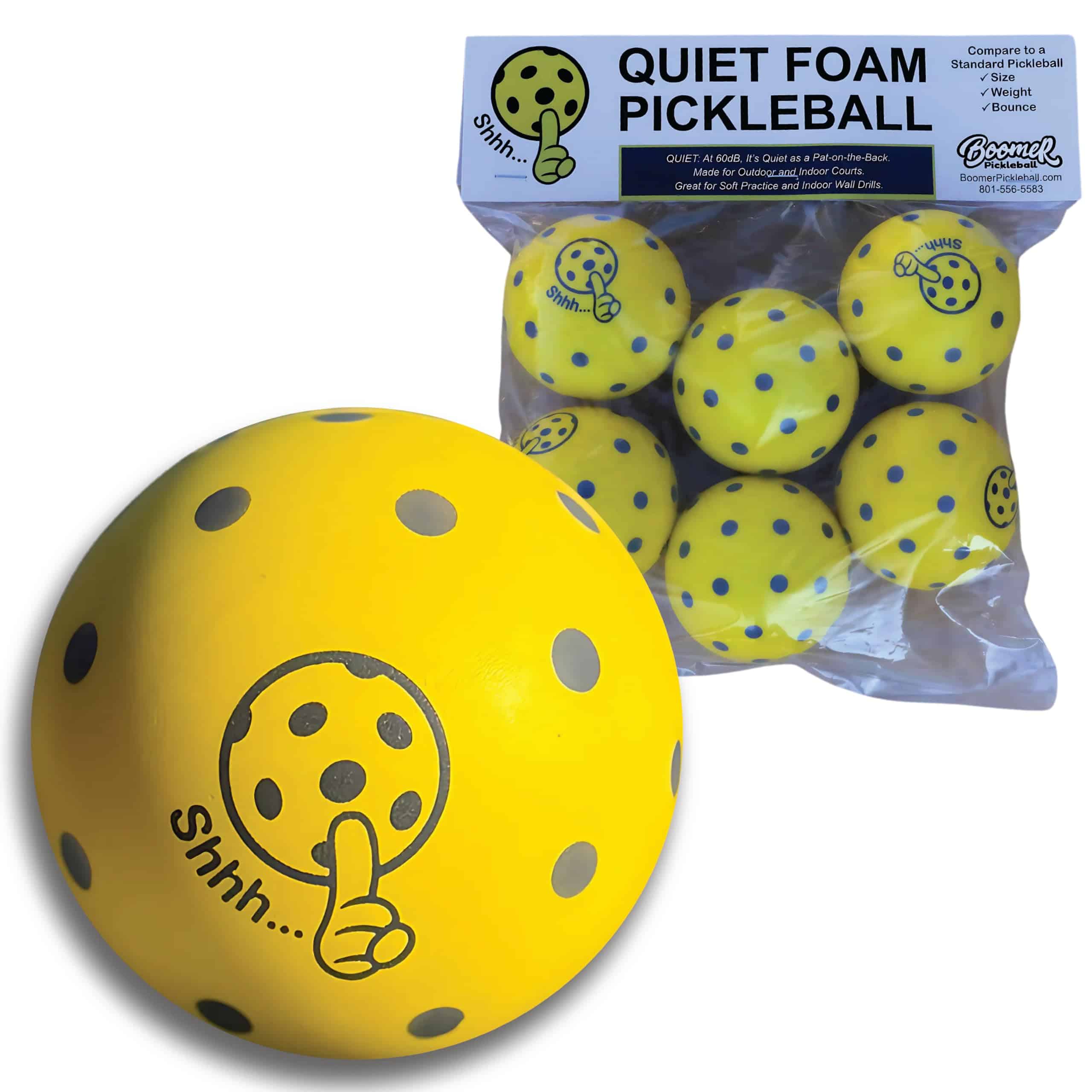 Pelotas de Pickleball de Espuma Silenciosa - Ideal para